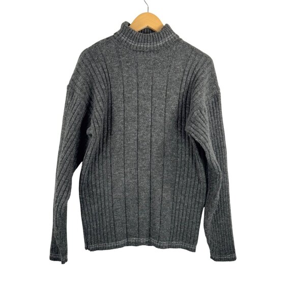 VTG Protege Collection chunky knit wool blend fitted ribbed sweater sz M - Picture 1 of 6